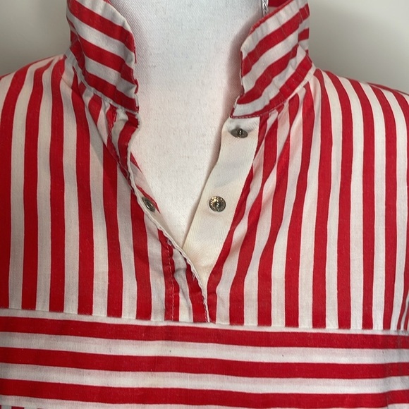 Ms. Tops California Red and White Striped Women's Top. Vintage Y2K - Picture 2 of 10